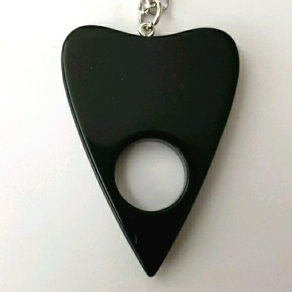 Ouija Board Pendant Silver Chain Necklace - Picture 3 of 6